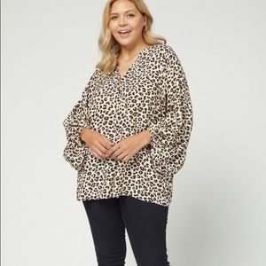 Mischa Leopard Print Blouse